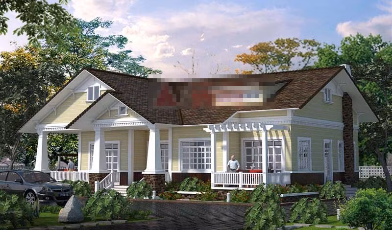  Biệt thự kiểu Pháp đẹp mộc mạc và giản dị. Ảnh: Angcovat.