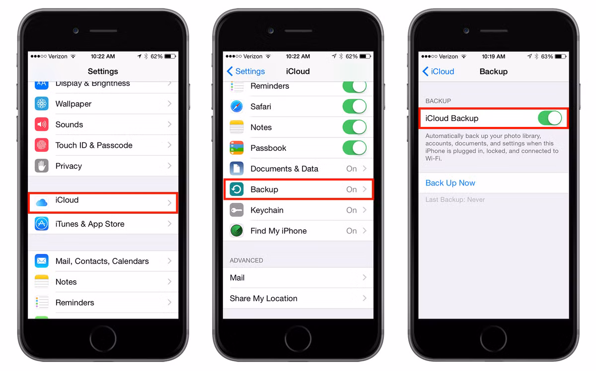 iCloud là dịch vụ điện toán đám mây giúp đồng bộ hóa dữ liệu giữa các thiết bị iOS. Vi vậy, khi mua iPhone cũ bạn cần restore máy. Nếu xuất hiện màn hình đăng nhập tài khoản iCloud, tuyệt đối không nên mua. Ảnh: TrurtMart.