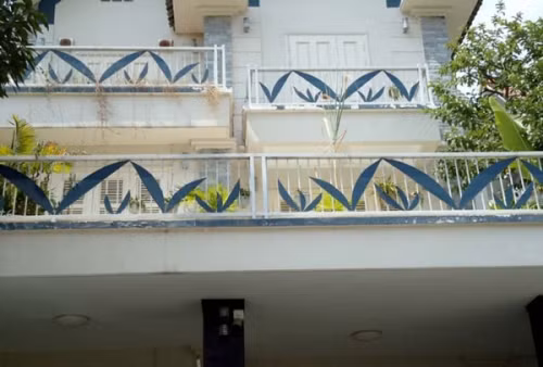 Họa tiết hình chiếc lá cho không gian thêm sống động. Ảnh: Lammaiton.