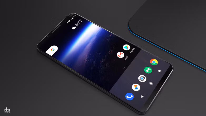Google Pixel 2 XL dự kiến được trang bị màn hình khoảng 6 inch, lớn hơn màn hình 5,8 inch của iPhone X. Ảnh: BGR.