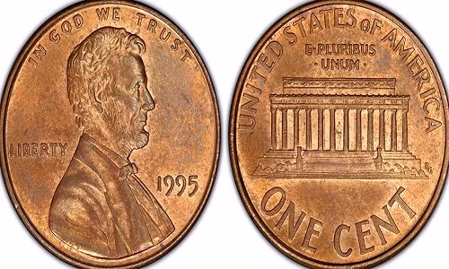 Đồng xu "One Cent" được nhiều người Mỹ biết đến khi nó xuất hiện trên tờ báo nổi tiếng nhất năm 1995 USA Today. Ước tính giá trị của đồng xu khoảng 50 USD. Nhiều người có sở thích sưu tập One Cent bởi sự hiếm của nó.
