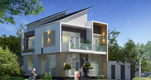 Các họa tiết nội thất của nhà 2 tầng một trệt một lầu được tập trung hơn nên gây được ấn tượng mạnh mẽ qua từng đường nét nhỏ. Ảnh: Dichvunha.