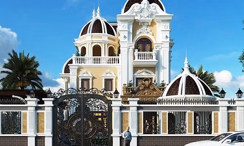 Hut hon 10 mau biet thu co dien chau Au dep sang trong