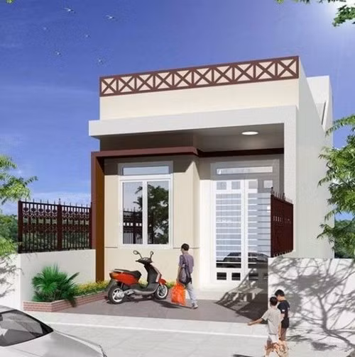  Nhà ống một tầng có gác lửng hiện đại với thiết kế cầu thang ở vị trí thông thoáng. Ảnh: Khỏe &amp; đẹp.