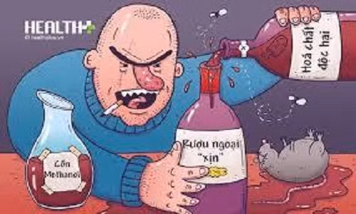 Rung minh ruou sieu re tu hoa chat pha nuoc la