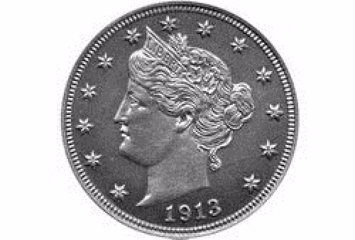 Đồng 5 cent này được coi là một huyền thoại trong lĩnh vực tiền xu. Mặc dù đã ngừng lưu thông từ năm 1912, nhưng có 5 đồng xu mạ kẽm với hình Nữ thần tự do vẫn được sản xuất vào năm 1913.