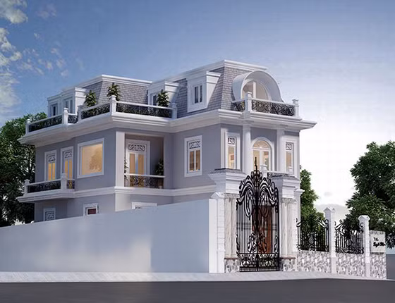 Sự sang trọng, đẳng cấp thể hiện trong từng đường nét kiến trúc. Ảnh: Angcovat.