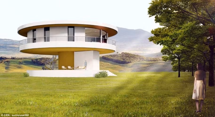 Với tầm nhìn 360 độ, ngôi nhà tự xoay hiện đại ở Marbella, Costa del Sol, Tây Ban Nha được thiết kế xoay 15 phút một lần hoặc đi theo đường của ánh nắng mặt trời.