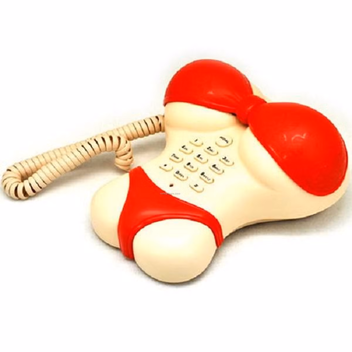 Điện thoại cố định được tạo dáng cơ thể phụ nữ. Ảnh: Printest.