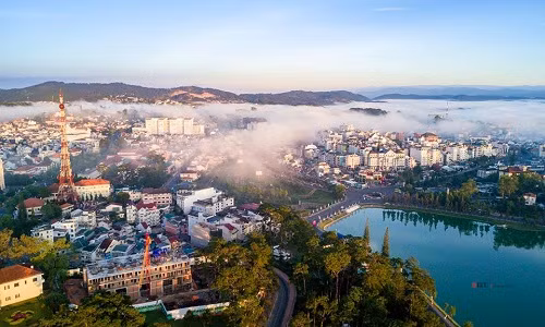 Anh: Da Lat tuyet dep trong anh binh minh