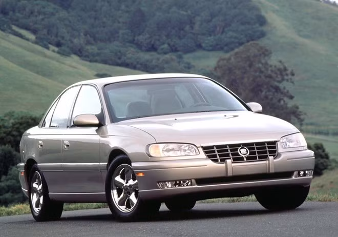 Nỗ lực thứ hai của Cadillac nhằm cạnh tranh với BMW 3 Series là nguyên nhân Catera ra đời. Catera là chiếc xe được xây dựng dựa trên Opel Omega nhập khẩu từ Đức. Mặc dù hãng xe Mỹ tung ra chiến dịch quảng cáo rầm rộ, kết quả kinh doanh ảm đạm khiến Catera nằm dưới đáy phân khúc sedan cỡ nhỏ cao cấp.