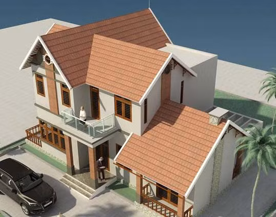 Kiểu nhà mặt phố cho cái nhìn đẳng cấp, quyến rũ bởi phong cách độc đáo. Ảnh: 10nhadep.