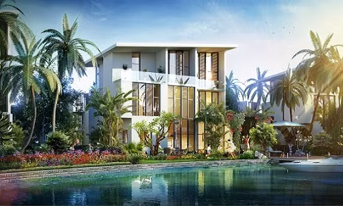 Biệt thự sân vườn được thiết kế với không gian mở và sân vườn rộng, như mang cả thiên nhiên khoáng đạt vào ngay không gian sống sang trọng. Ảnh: Haquangland.