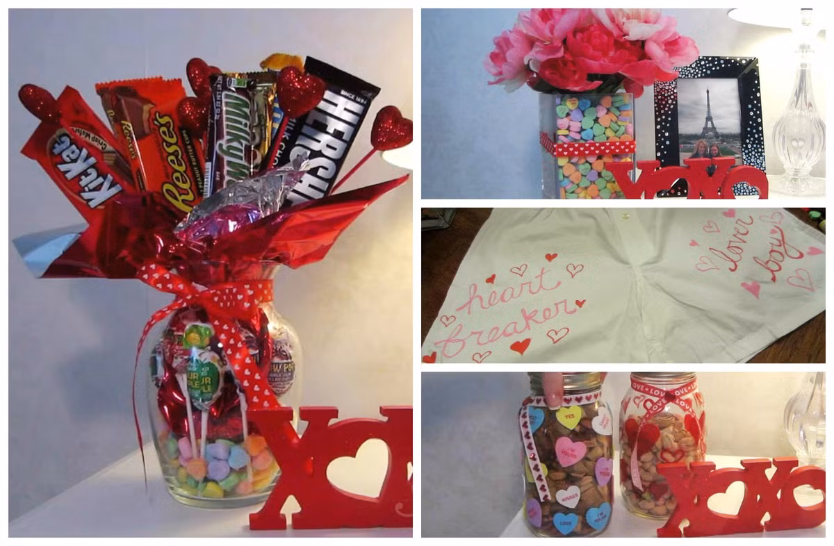 Những viên kẹo được tạo dánh thành quà Valentine dễ thương. Ảnh: Youtube.