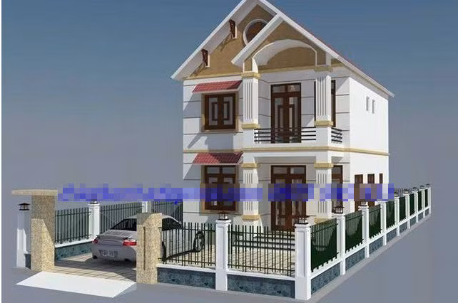 10 mau nha 2 tang co tuong rao dep me ly