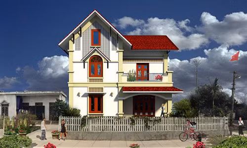 Tường rào gỗ trắng phủ sơn trắng là khúc biến tấu hài hoa cho ngôi nhà của bạn. Ảnh: Khonggiannhadep24h.