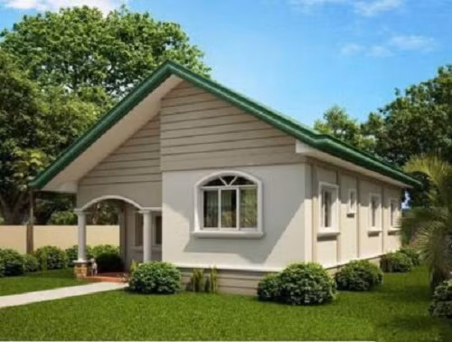 Ngôi nhà nhỏ xinh xắn giữa thảm cỏ xanh mướt. Ảnh: Lapdatmaiton.