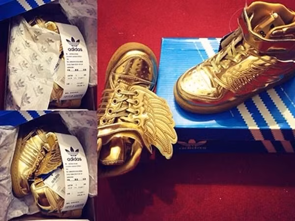 Thậm chí chị Huyền còn đầu tư hẳn cho con trai một đôi giày cực hot là Wing adidas