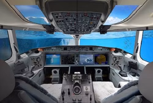 Khu vực buồng lái tàu.