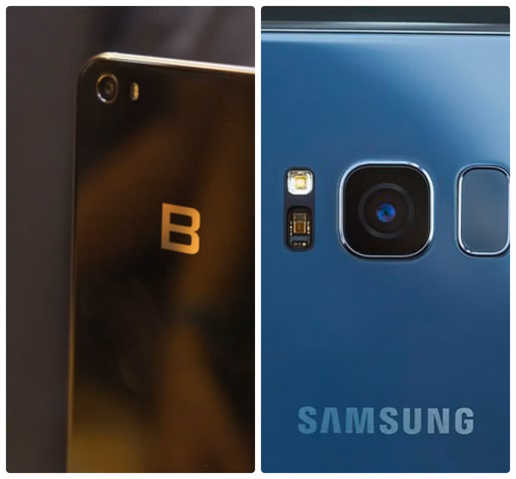 Trong khi Galaxy S8 sở hữu cụm camera sau 12MP thì cụm camera kép sau của Bphone 2017 Gold lên tới 16MP.