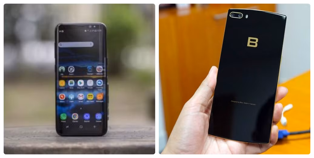 Thuộc phân khúc cao cấp, BPhone 2017 Gold sở hữu cấu hình "siêu khủng" tương đương với Samsung Galasy S8. Ảnh: Techz.