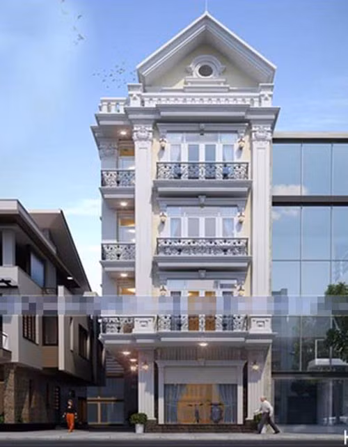 Những đường nét vuông vắn, phào chỉ sắc nét tôn lên vẻ đẹp của kiến trúc kiểu Pháp. Ảnh: Kienthinh.