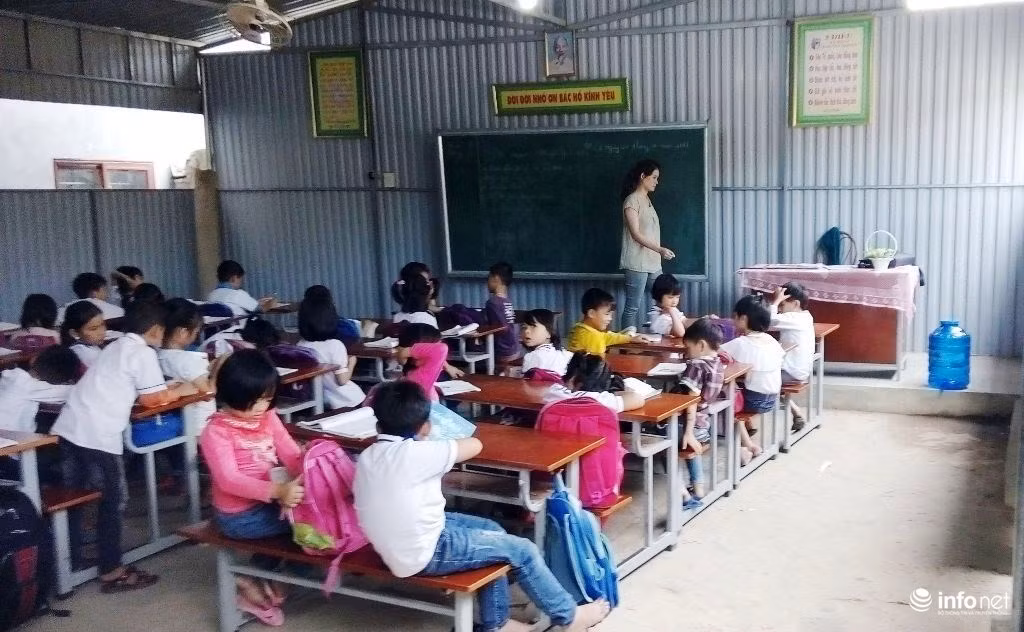 Nghe An: Hoc sinh vua hoc vua run vi truong xuong cap nang-Hinh-5