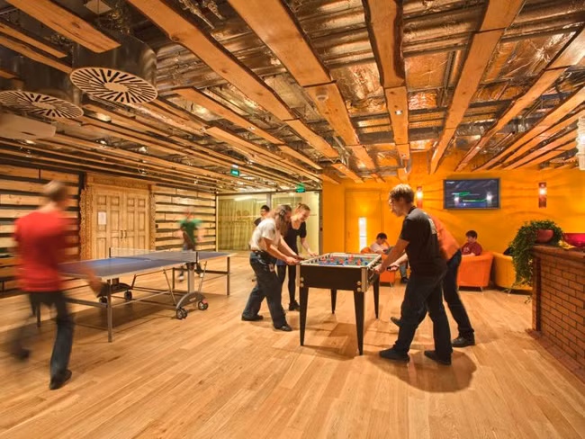 Phòng giải trí trong trụ sở ở Moscow, Nga.