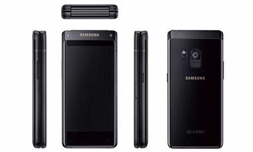 Lo anh render dau tien smartphone nap gap cao cap cua Samsung