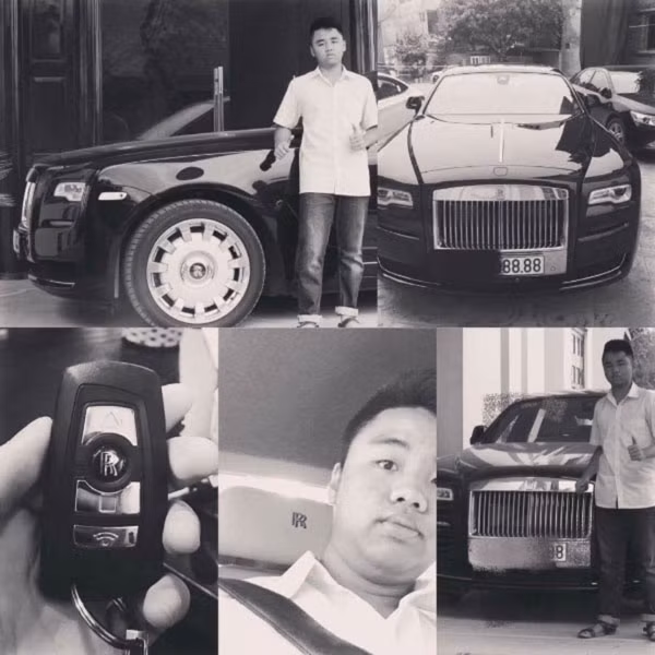 Anh còn khiến nhiều người ghen tỵ khi sở hữu xe Roll Royce mang biển tứ quý, trị giá hơn 40 tỷ đồng. Ảnh: Tiin.