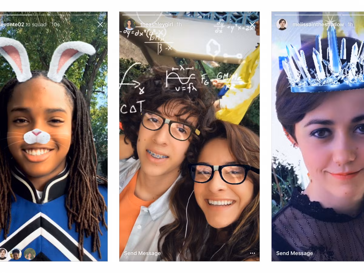 Instagram ra đời tháng 10/2010 với 25.000 người đăng ký trong ngày đầu tiên. Đến năm 2011, nó được vinh danh là ứng dụng iPhone của năm, tháng 4/2012, CEO Mark Zuckerberg chi tới 1 tỷ USD để mua lại. Hiện tại, Instagram có 200 triệu người dùng hàng ngày và mở rộng tính năng nhắn tin trực tiếp, Stories, live video, hiệu ứng gương mặt, sticker…