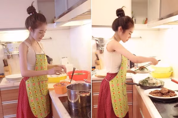  Khu bếp hiện đại, gọn gàng và ấm cúng