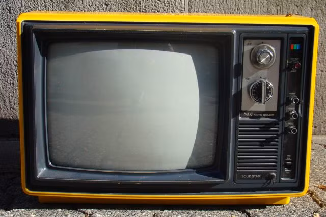 Những chiếc ti vi đen trắng vẫn còn được sử dụng phổ biến ở hầu hết các gia đình. Ảnh: Unilad.