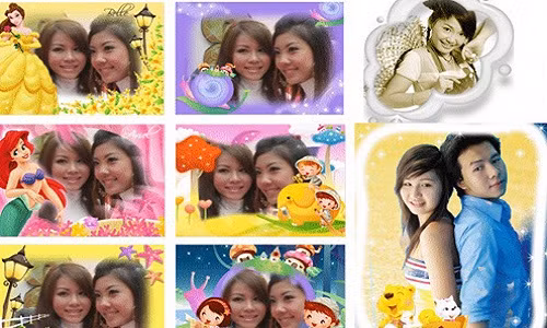 Trước trào lưu selfie thịnh hành, giới trẻ Việt Nam từng phát sốt với dịch vụ "chụp ảnh Hàn Quốc". Đây là dịch vụ chụp ảnh lấy nhanh có chèn thêm các hình ảnh ngộ nghĩnh. Ảnh: 8showbiz.