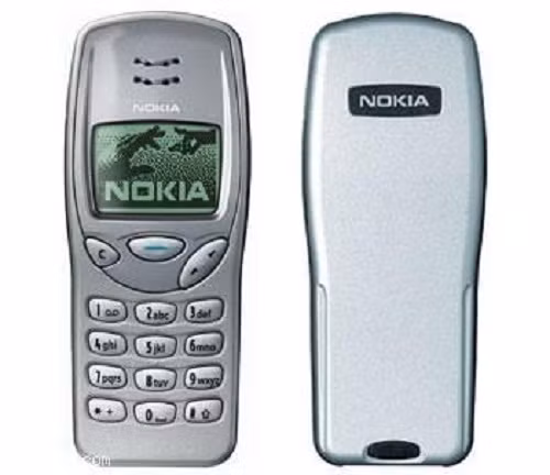 Thiết kế của 3210 với nhiều màu sắc trẻ trung như xanh, vàng, đen....Ảnh: The Guardian.