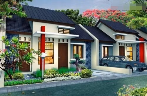 Tận dụng mặt tiền dài 12 mét, biệt thự ngang có sân vườn rộng rãi tạo điểm nhấn nổi bất phía trước căn nhà. Ảnh: Thoitrangwiki.