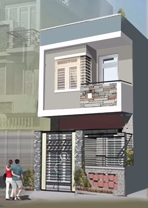 500 trieu van xay duoc nha 2 tang hien dai, day du tien nghi