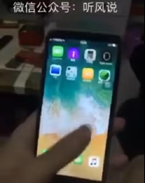 Những hình ảnh cho thấy đây là một chiếc iPhone 8 nhái. Ảnh: Youtube.