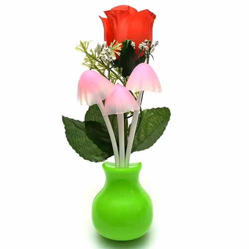 Món quà độc đáo, lạ mắt này khiến nhiều người tò mò. Đây là đèn ngủ hoa hồng giá 180.000 đồng, một món quà mới trong dịp Valentine trắng năm nay.