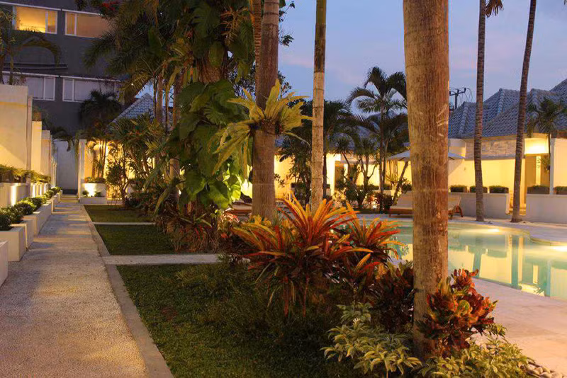 Kutaville Villa linh lung hơn khi màn đêm buông xuống. Ảnh: Kutaville Villa.