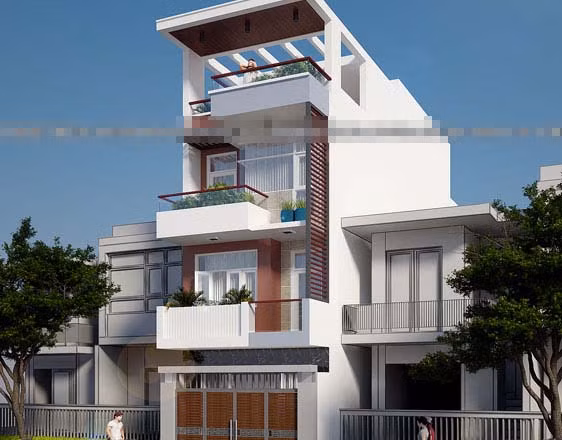 Tông màu cà phê sữa chủ đạo kết hợp màu trắng tạo ra kiến trúc đẹp mê hồn. Ảnh: Kienanvinh.