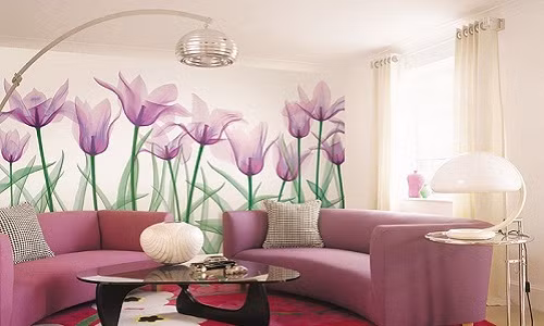 Sot xinh xich mot ve tranh tuong trang tri nha dep lung linh