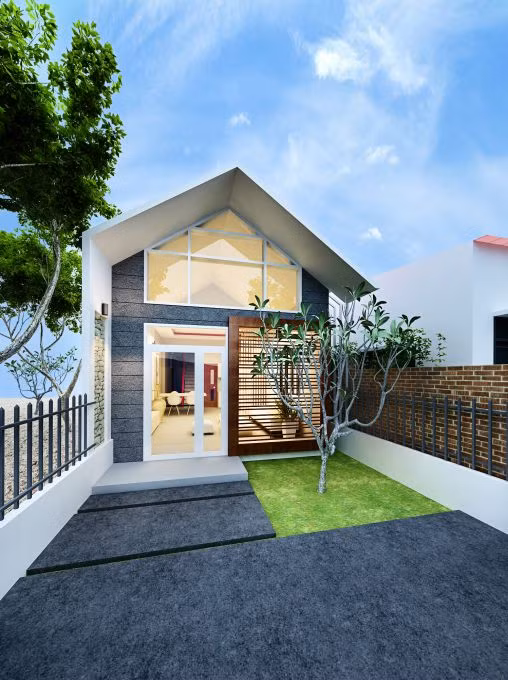 Căn nhà nhỏ phù hợp với diện tích vừa phải nhưng hiện đại và độc đáo. Ảnh: Noithattrevietnam.