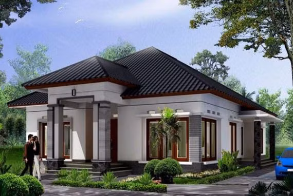 Gam màu trầm sang trọng hiện đại là lối kiến trúc nhà ở kiểu Mỹ khá phổ biến. Ảnh: Noithattrevietnam.