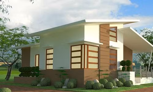 Không gian kiến trúc mới mẻ tạo mặt cắt không cân xứng nhưng đầy tính gợi mở về môi trường sống giàu nét tự nhiên. Ảnh: Maunhamoidep.