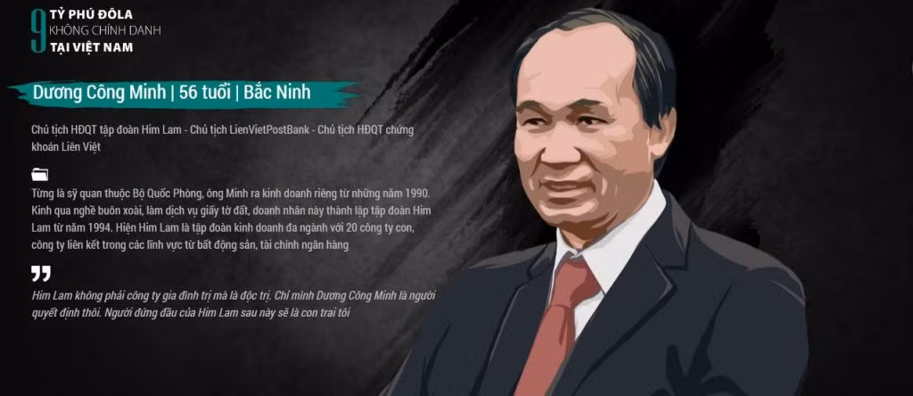 Khắt khe trong quản lý, điều hành nhưng ông Dương Công Minh cũng được xem là doanh nhân hào phóng nhất Việt Nam. Cho đến nay tập đoàn Him Lim đã bỏ ra khoảng 500 tỷ đồng để xây dựng trường học từ thiện. Ông cũng là một trong những doanh nhân có xu hướng đóng góp trở lại cho quê hương, họ tộc nhiều nhất. Ảnh: BlueVN.