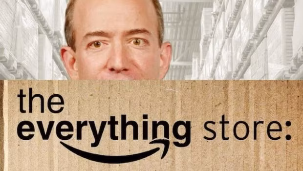 Dưới sự lãnh đạo của Jeff Bezos, "Cửa hàng có tất cả mọi thứ (Everything Store)" của ông bán hơn 100 tỷ USD giá trị hàng hoá trong một năm. Ảnh: The Omnivore.