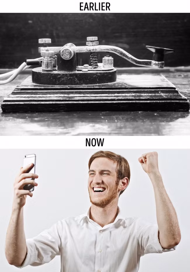 Ngày xưa, người ta có nhiều cảm xúc bất ngờ khi nhận được điện tín hay thư từ ở xa. Nhưng với công nghệ ngày nay, việc kết nối qua internet không còn mang lại cảm giác ấy nữa.