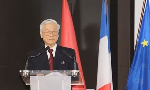 Tong Bi thu Nguyen Phu Trong: Mong doanh nghiep Phap thanh cong tai Viet Nam