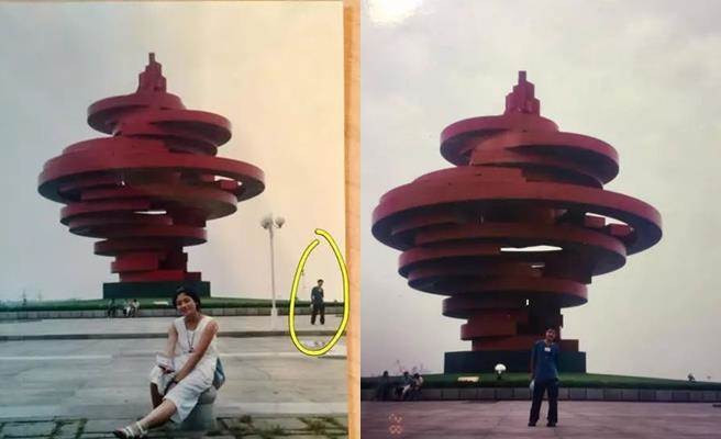 Tấm ảnh duyên phận của hai vợ chồng.